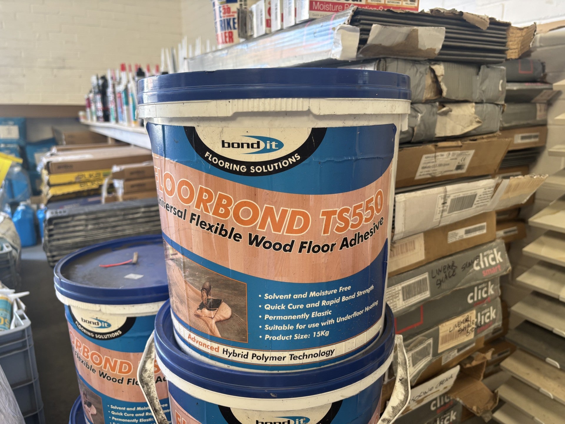 Bond it TS550 Hybrid Polymer Wood floorcovering Adhesive - Solvent Moisture Free