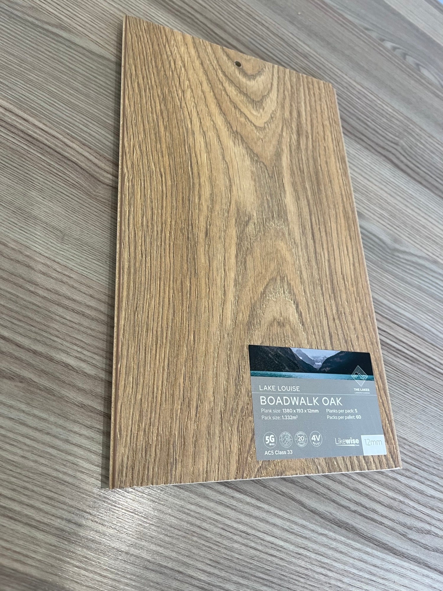 Lake Louise Boadwalk Oak 12mm - 1.4m2 per pack