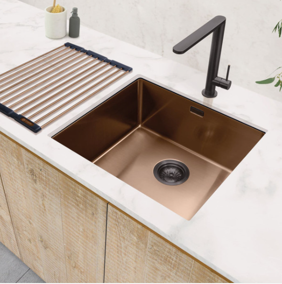 Caple 'MODE045' Single Bowl Inset/Undermount Sink -GRADED- Copper