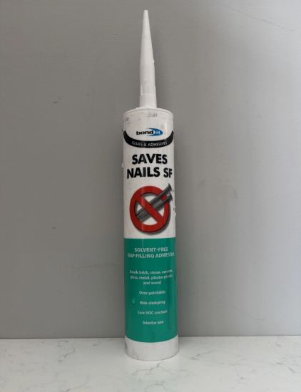 Bond it - Saves nails Solvent - free gap filling adhesive - White - 290ml