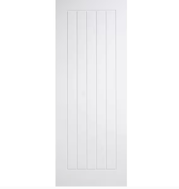 Mexicana white grained internal fire door